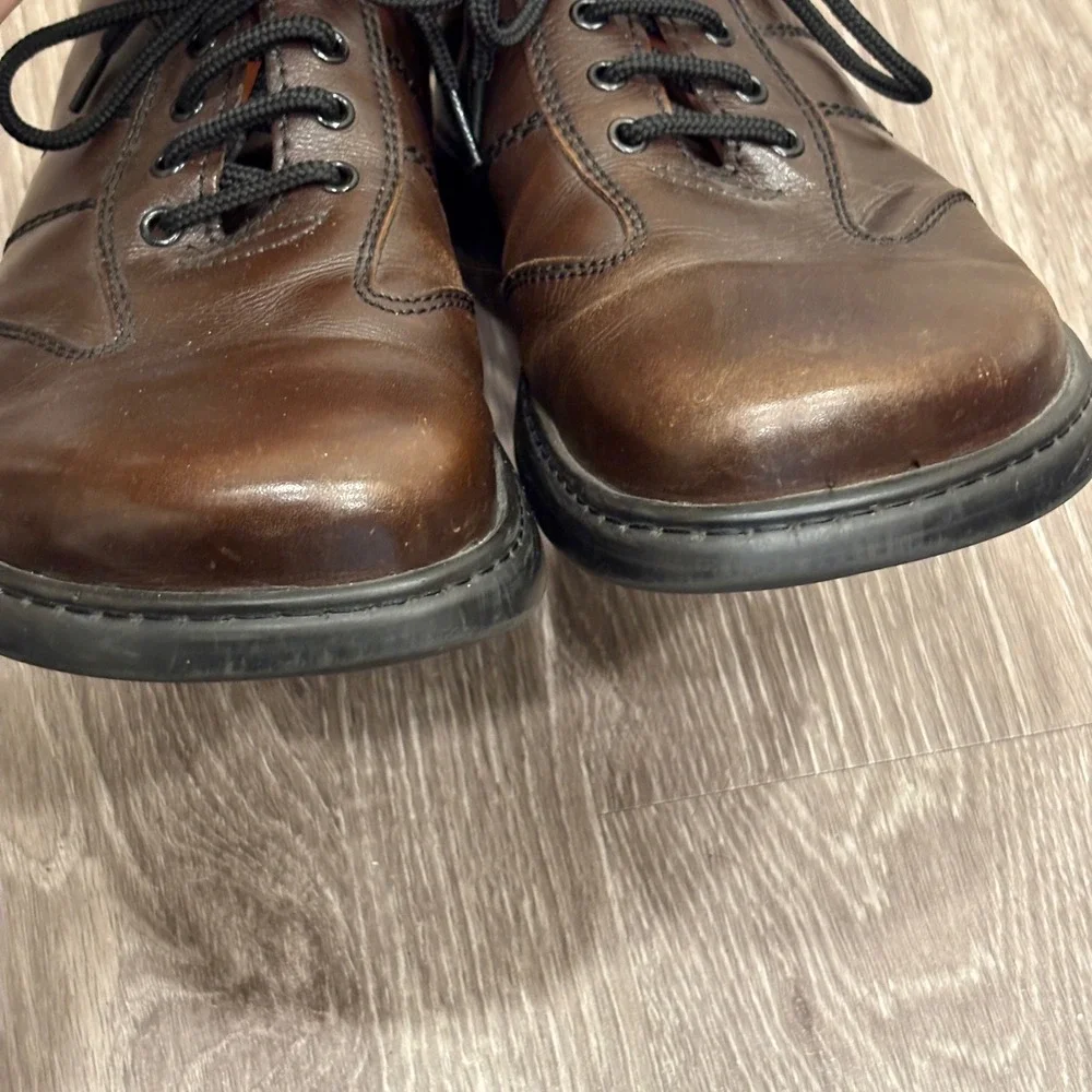 Betula by Birkenstock Mens Brown Leather Lace Up Oxford Shoes 10-10.5 Gorpcore